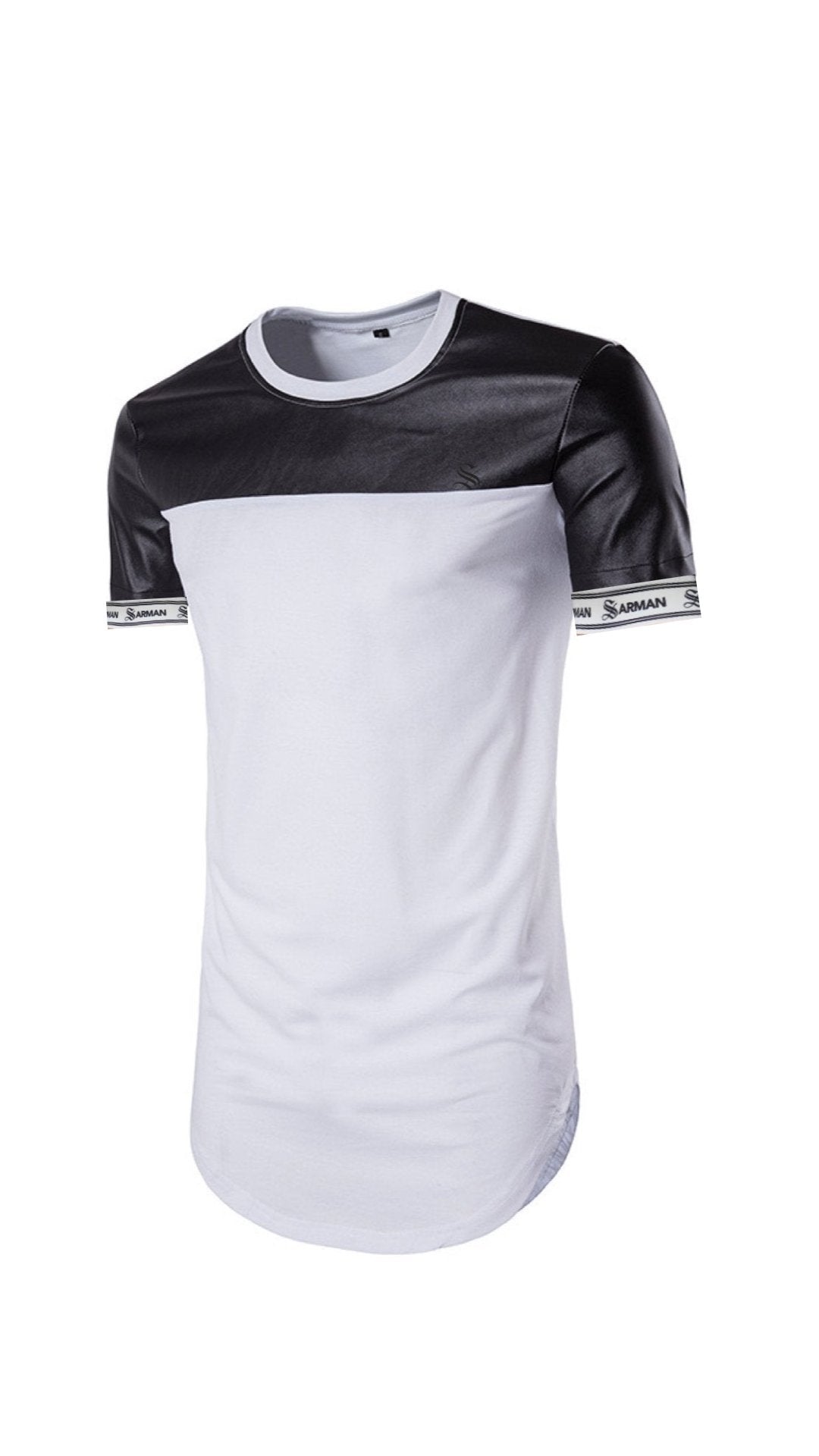 Half and Half #2 - T-shirt with Straps for Men - Sarman Fashion - Wholesale Clothing Fashion Brand for Men from Canada