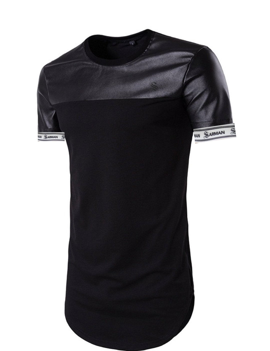 Half and Half #2 - T-shirt with Straps for Men - Sarman Fashion - Wholesale Clothing Fashion Brand for Men from Canada