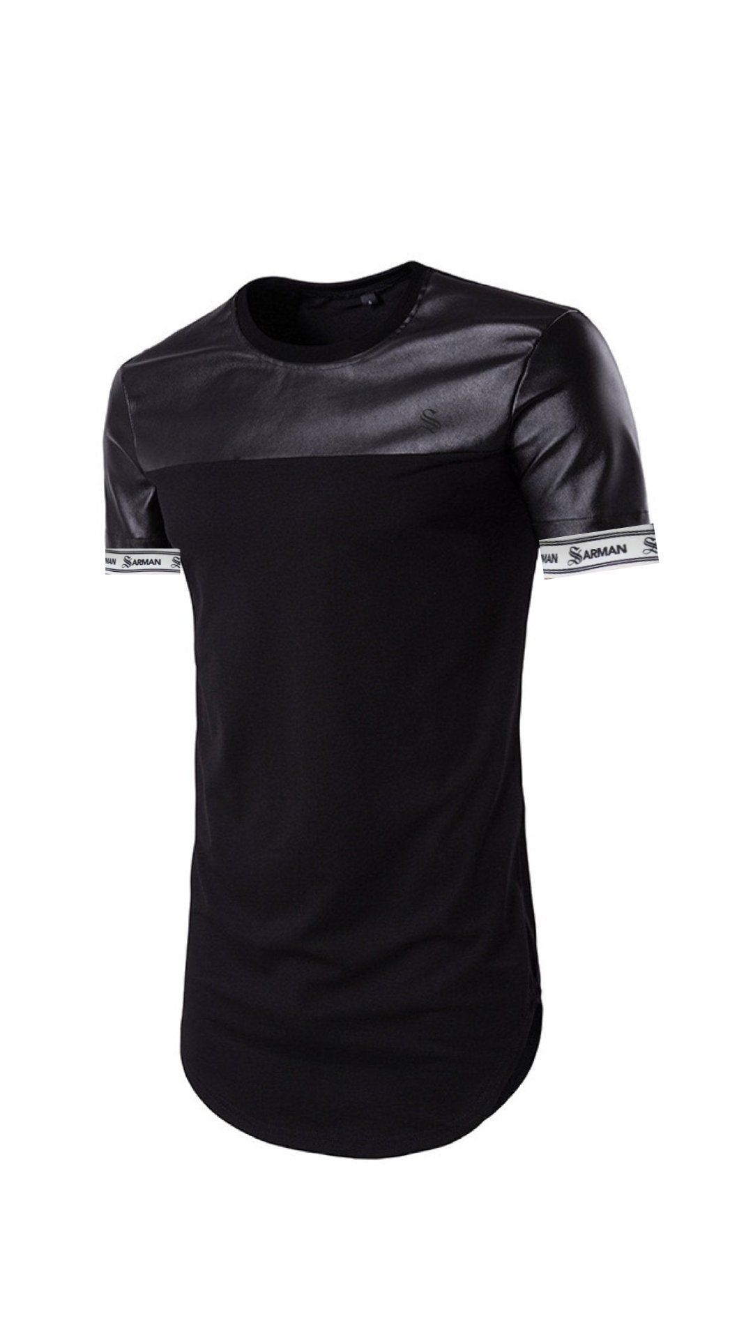 Half and Half #2 - T-shirt with Straps for Men - Sarman Fashion - Wholesale Clothing Fashion Brand for Men from Canada