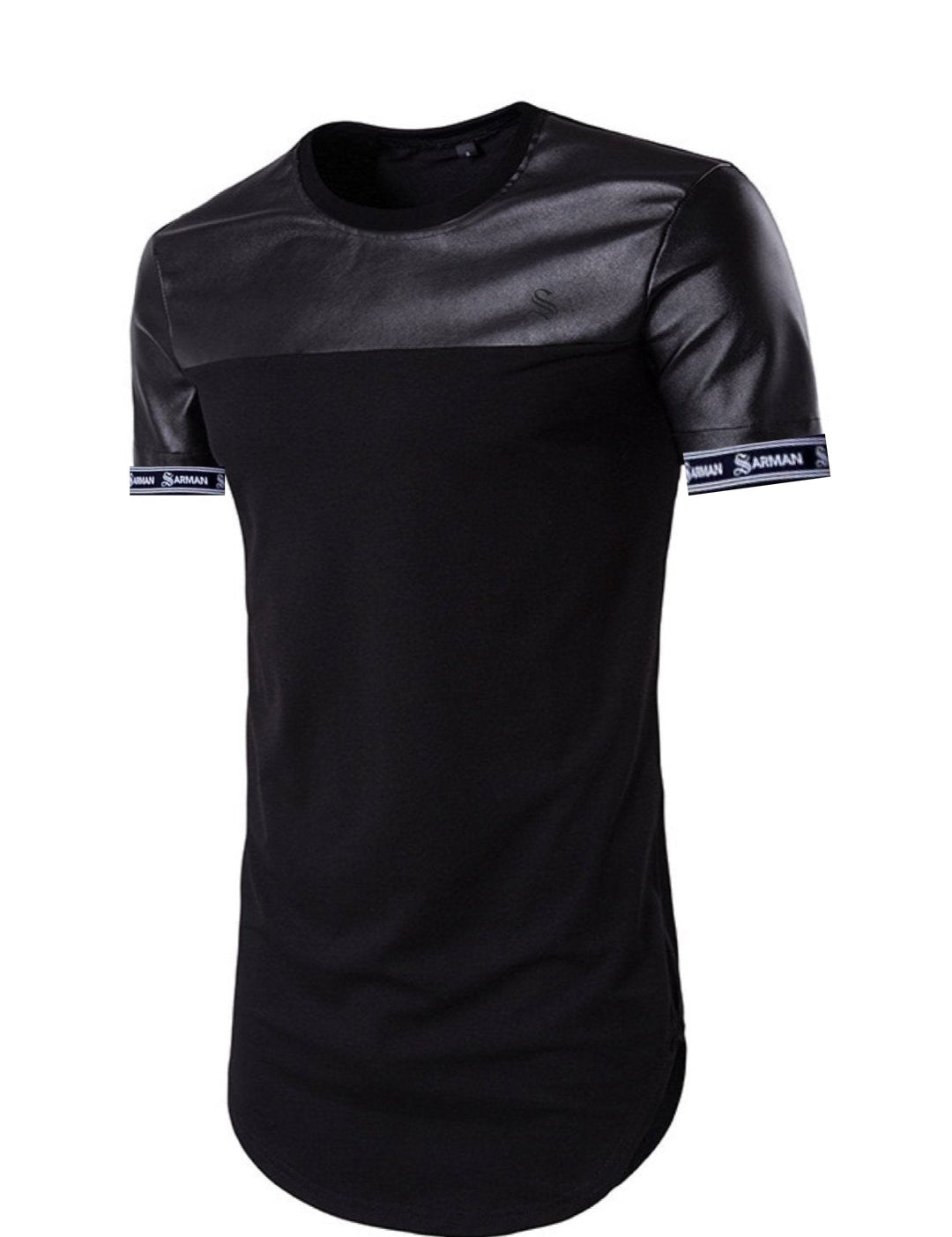 Half and Half #2 - T-shirt with Straps for Men - Sarman Fashion - Wholesale Clothing Fashion Brand for Men from Canada