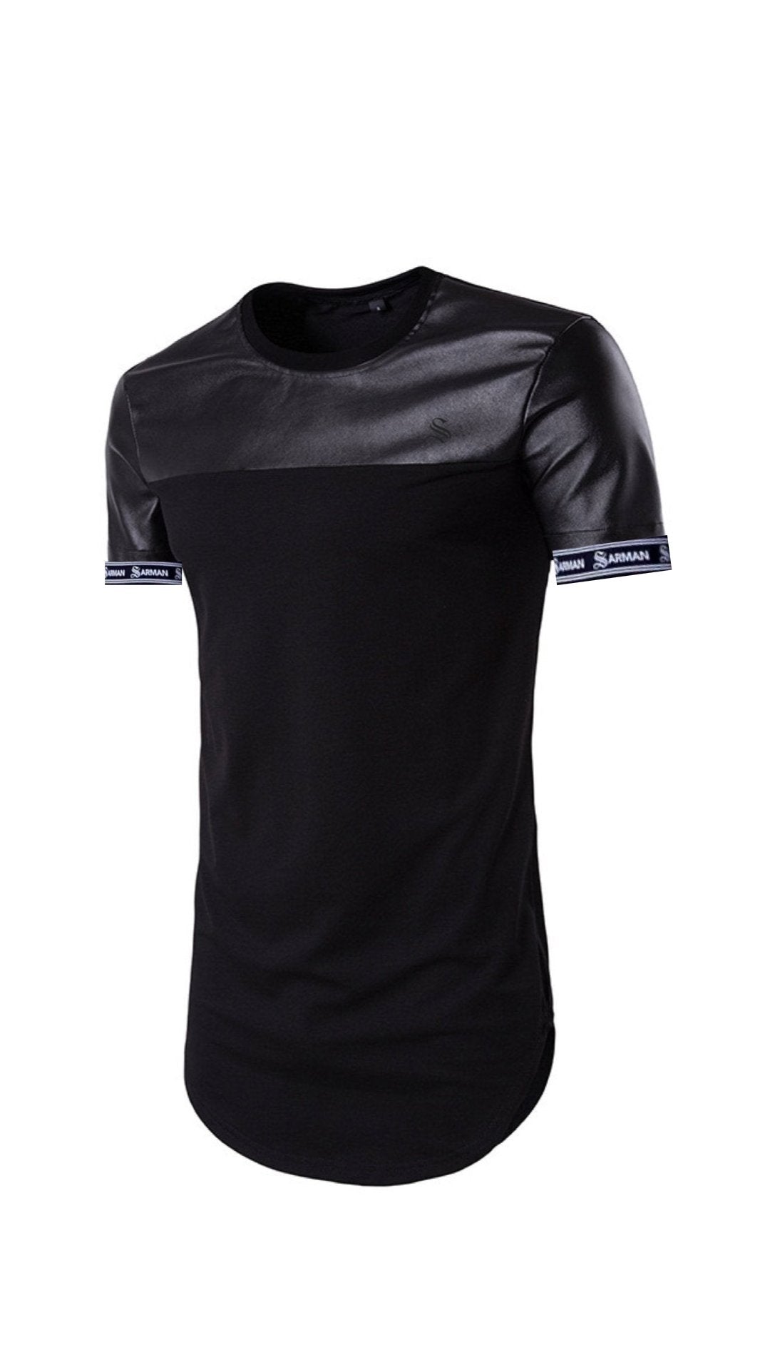 Half and Half #2 - T-shirt with Straps for Men - Sarman Fashion - Wholesale Clothing Fashion Brand for Men from Canada