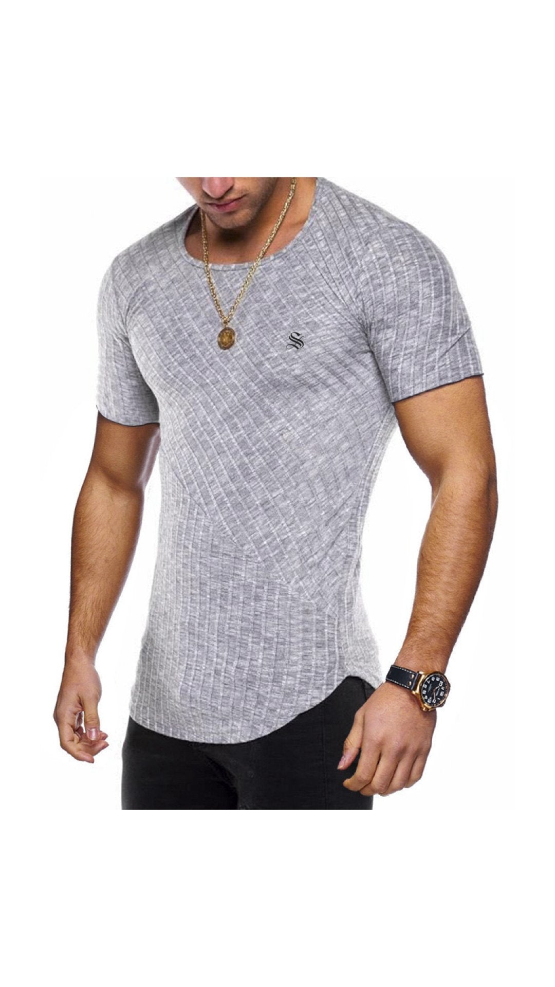 Half Base 77 - Men’s t-shirt - Sarman Fashion - Wholesale Clothing Fashion Brand for Men from Canada