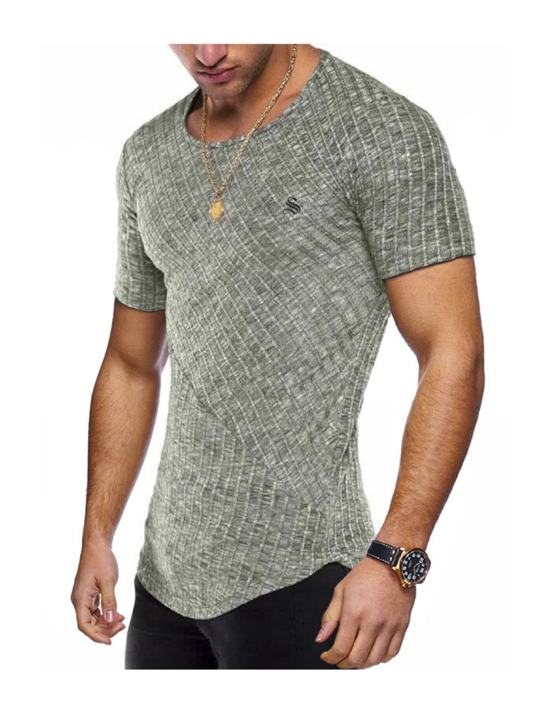 Half Base 77 - Men’s t-shirt - Sarman Fashion - Wholesale Clothing Fashion Brand for Men from Canada