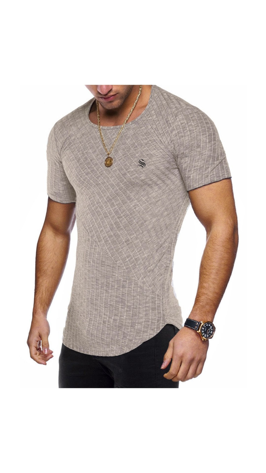 Half Base 77 - Men’s t-shirt - Sarman Fashion - Wholesale Clothing Fashion Brand for Men from Canada