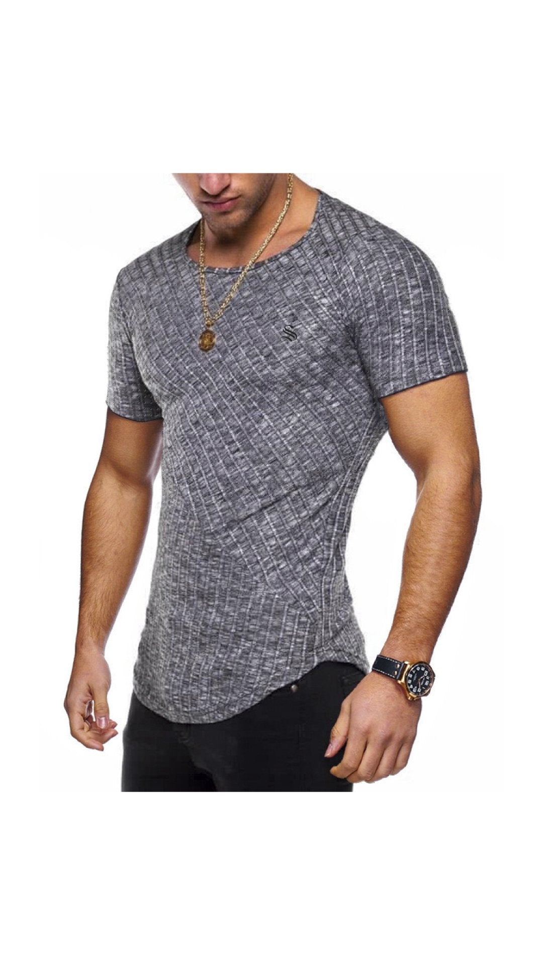 Half Base 77 - Men’s t-shirt - Sarman Fashion - Wholesale Clothing Fashion Brand for Men from Canada