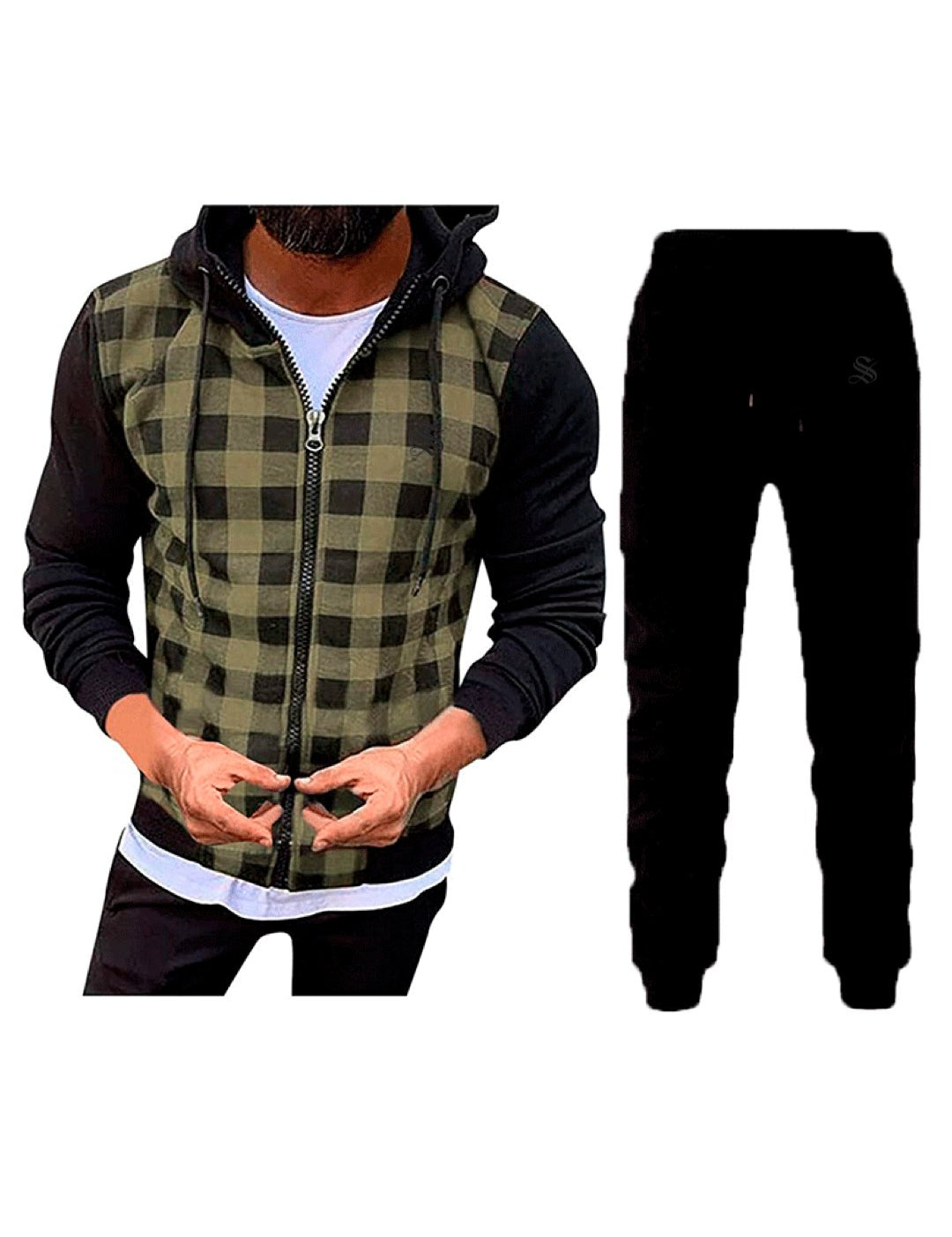 Hali - Complete Set - Long Sleeves Hoodie & Joggers for Men - Sarman Fashion - Wholesale Clothing Fashion Brand for Men from Canada