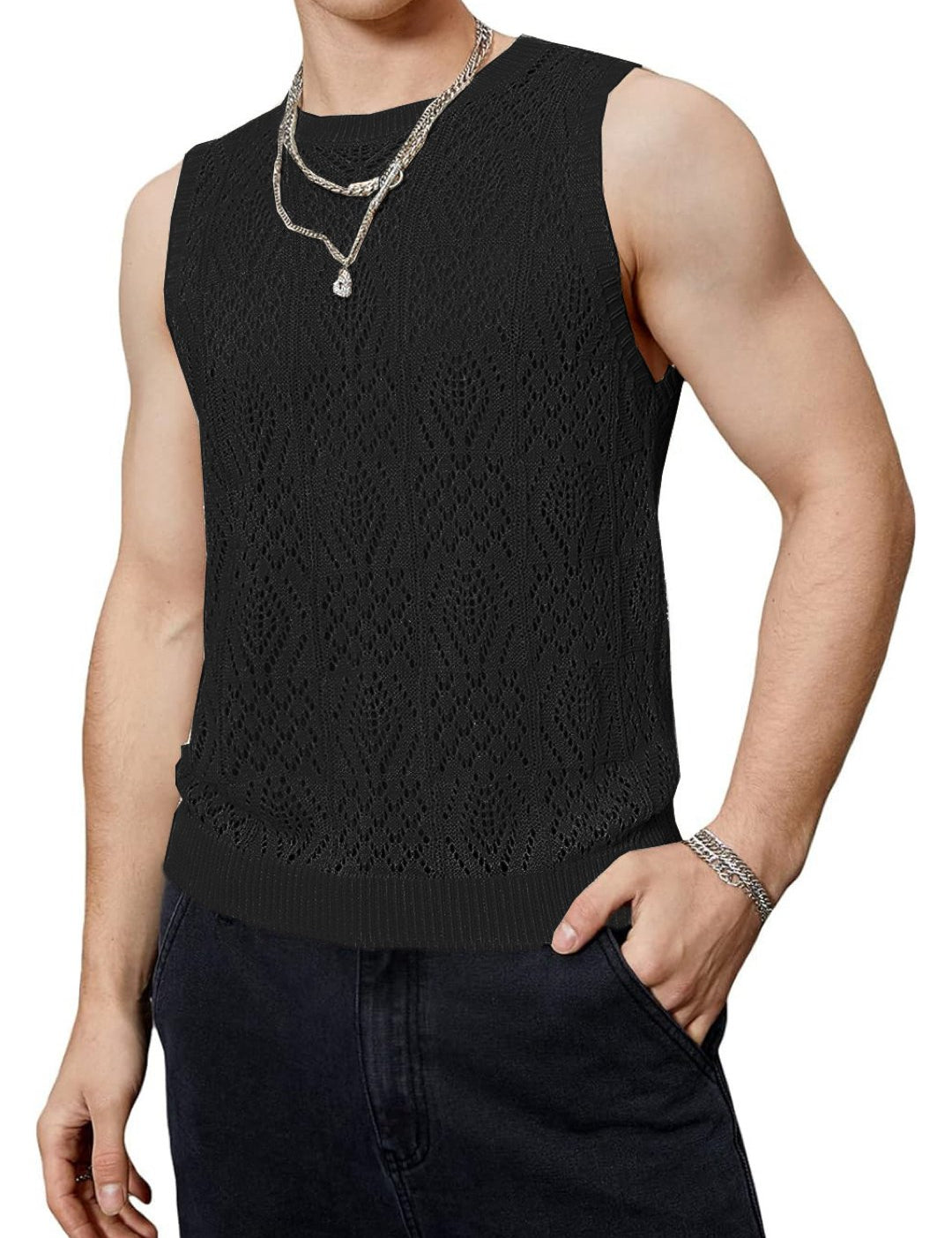 HKIK - Tank Top for Men - Sarman Fashion - Wholesale Clothing Fashion Brand for Men from Canada