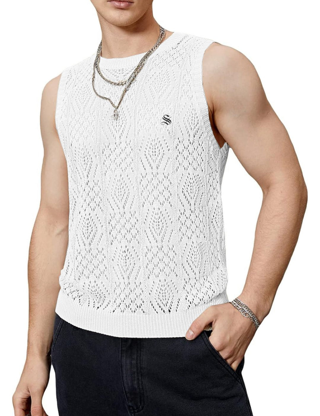 HKIK - Tank Top for Men - Sarman Fashion - Wholesale Clothing Fashion Brand for Men from Canada