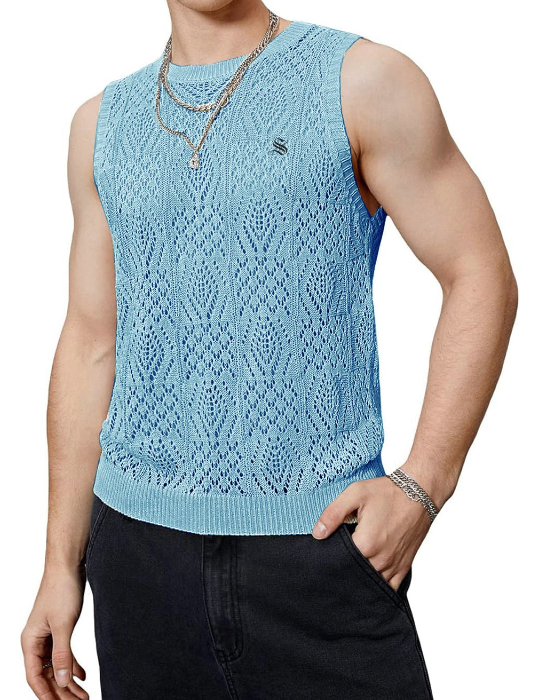 HKIK - Tank Top for Men - Sarman Fashion - Wholesale Clothing Fashion Brand for Men from Canada