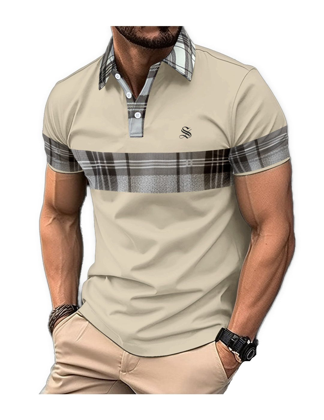 Hololive 2 - Polo Shirt for Men - Sarman Fashion - Wholesale Clothing Fashion Brand for Men from Canada