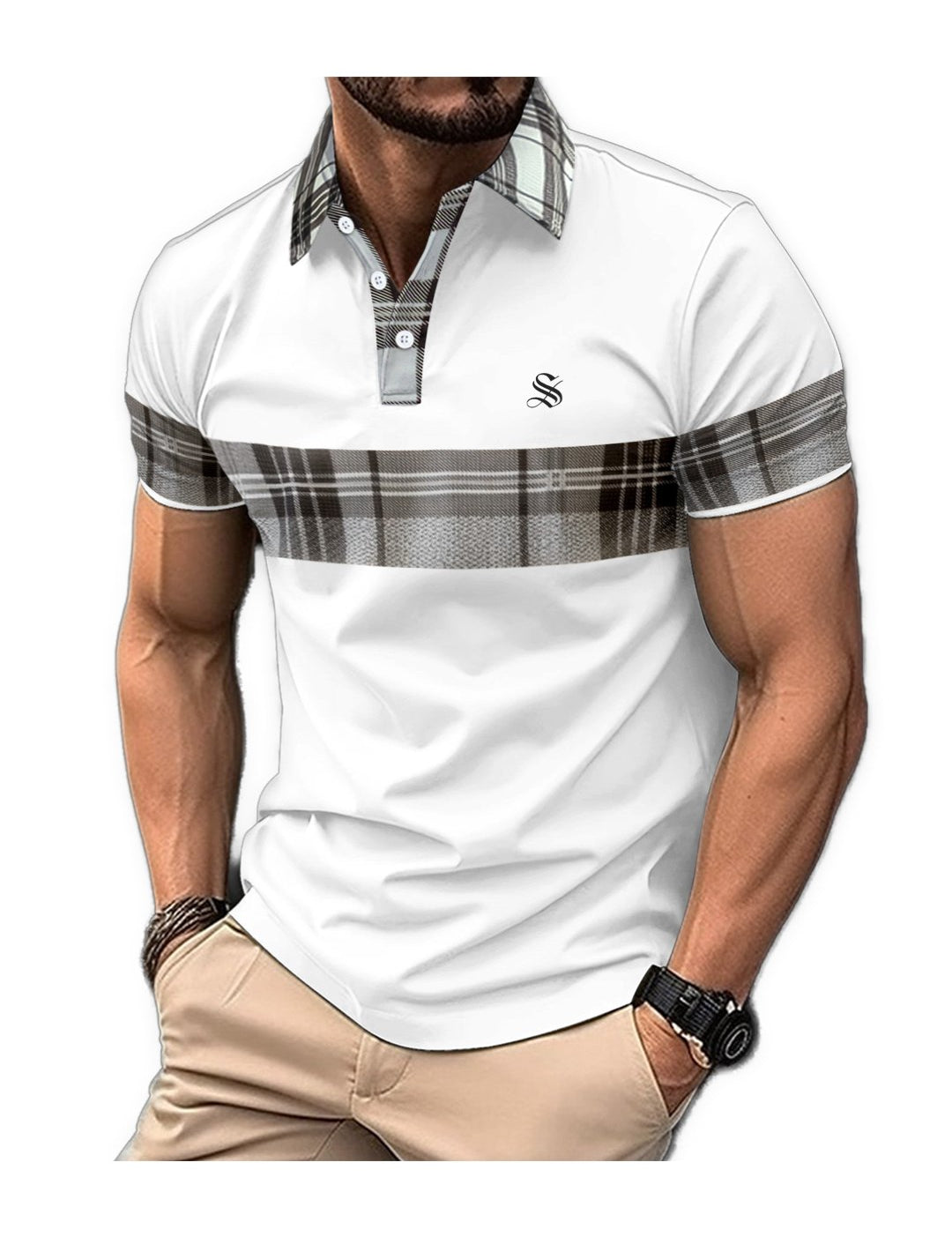 Hololive 2 - Polo Shirt for Men - Sarman Fashion - Wholesale Clothing Fashion Brand for Men from Canada