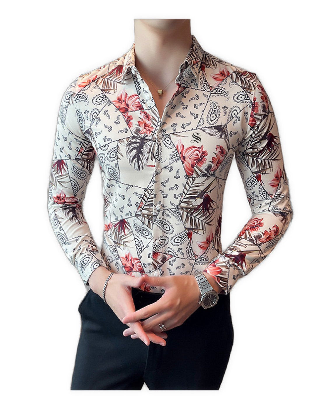 Hudimi - Long Sleeves Shirt for Men - Sarman Fashion - Wholesale Clothing Fashion Brand for Men from Canada