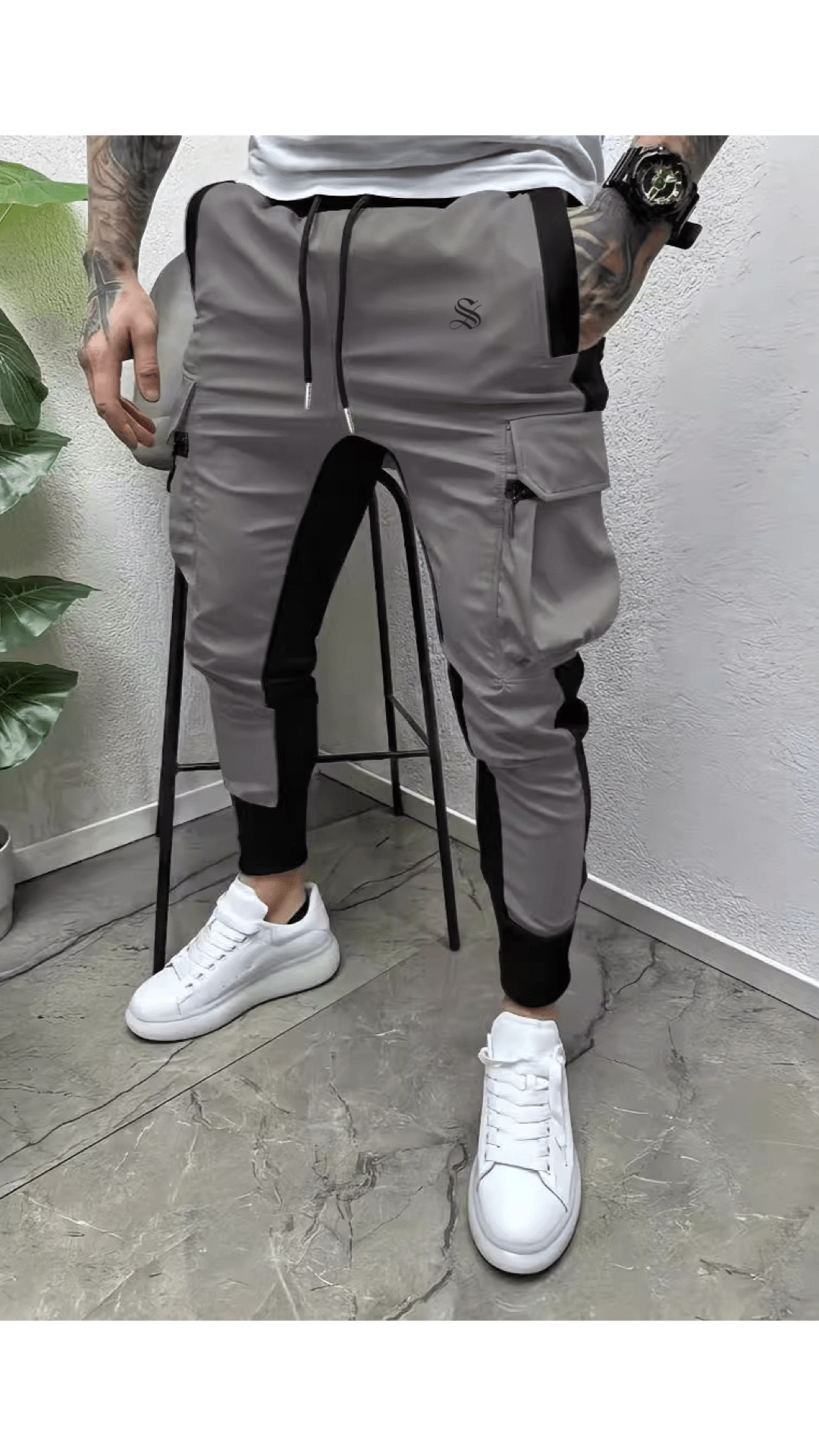 Izra 2 - Joggers for Men - Sarman Fashion - Wholesale Clothing Fashion Brand for Men from Canada