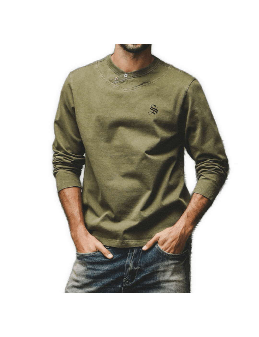 Joja - Long Sleeve Shirt for Men - Sarman Fashion - Wholesale Clothing Fashion Brand for Men from Canada