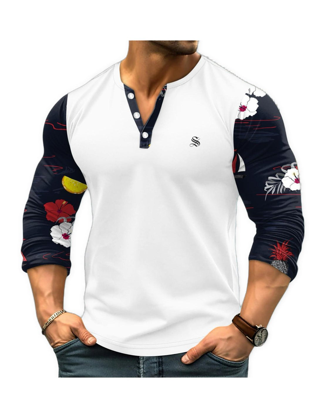 Jung 3 - Long Sleeves Shirt for Men - Sarman Fashion - Wholesale Clothing Fashion Brand for Men from Canada