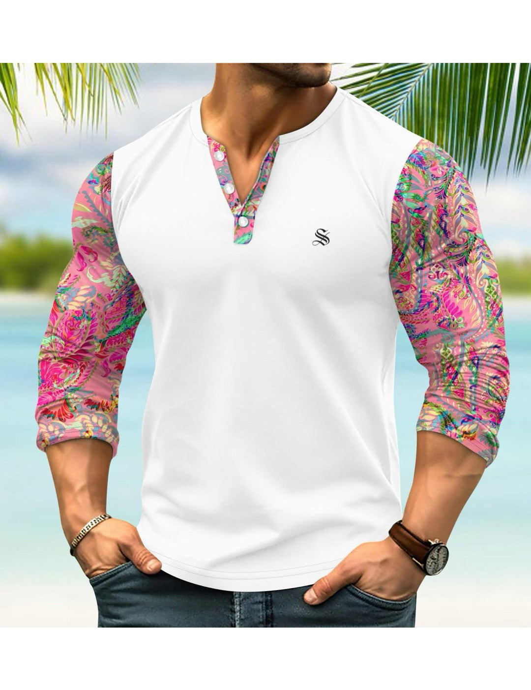 Jung 3 - Long Sleeves Shirt for Men - Sarman Fashion - Wholesale Clothing Fashion Brand for Men from Canada