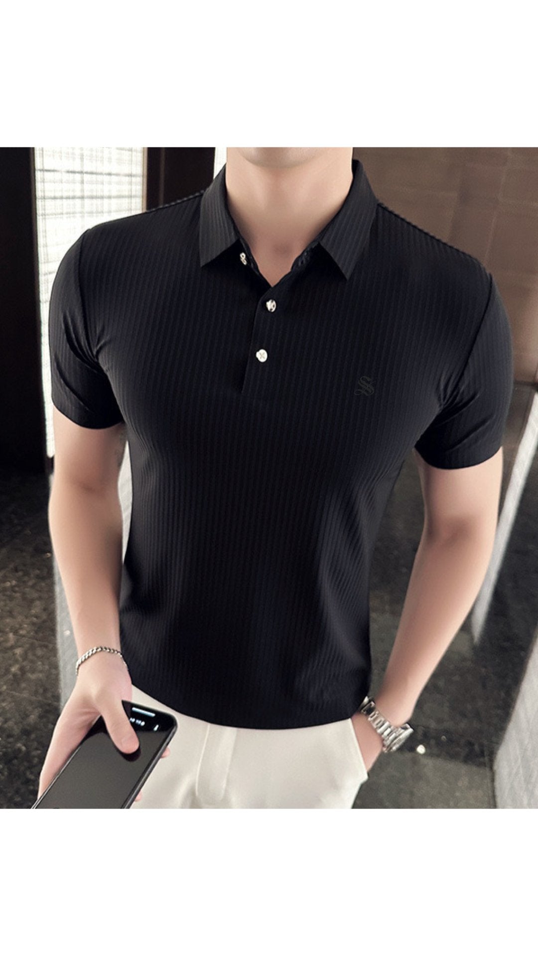 Junitcha - Polo Shirt for Men - Sarman Fashion - Wholesale Clothing Fashion Brand for Men from Canada