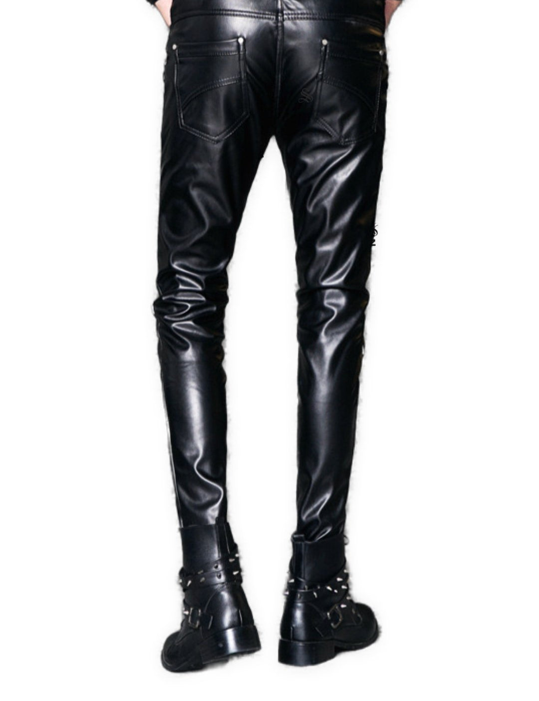 Kanuha - Black Pu - Leather Pant’s for Men - Sarman Fashion - Wholesale Clothing Fashion Brand for Men from Canada