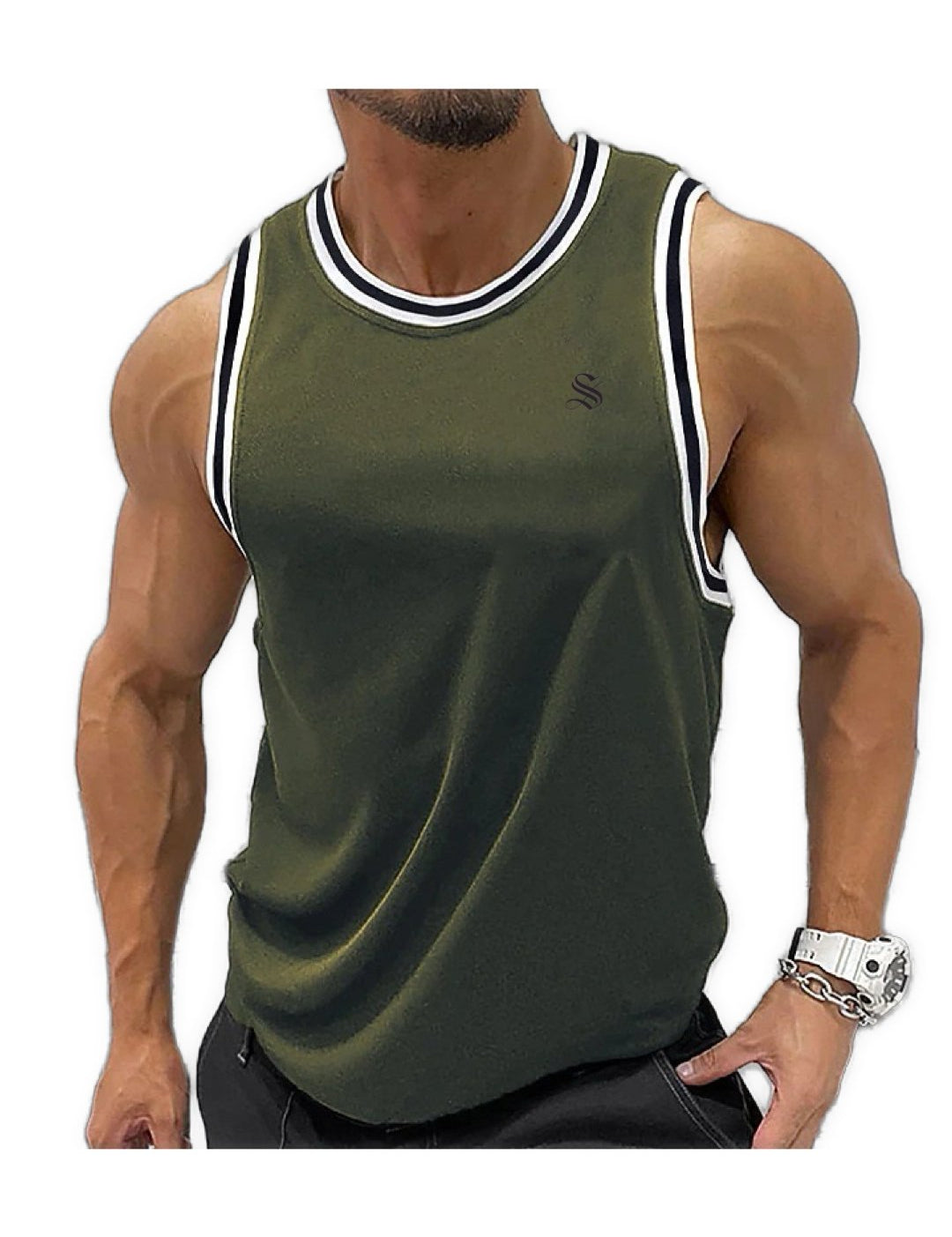 Karnav 2 - Tank Top for Men - Sarman Fashion - Wholesale Clothing Fashion Brand for Men from Canada