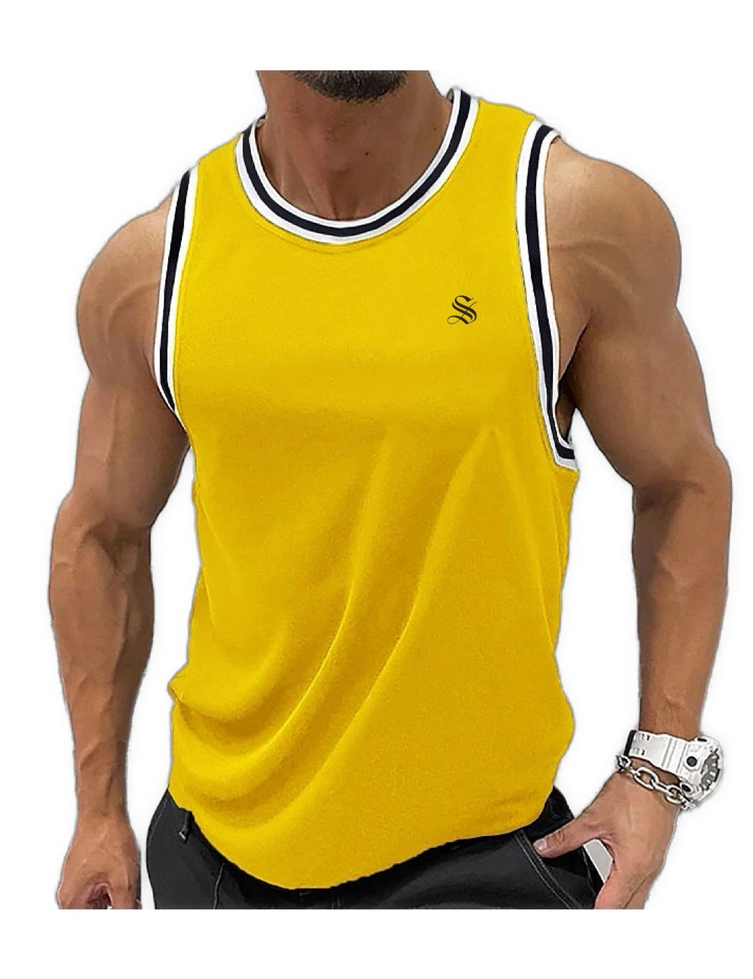 Karnav 2 - Tank Top for Men - Sarman Fashion - Wholesale Clothing Fashion Brand for Men from Canada