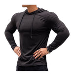 KBase - Long Sleeve Shirt with Hood for Men - Sarman Fashion - Wholesale Clothing Fashion Brand for Men from Canada