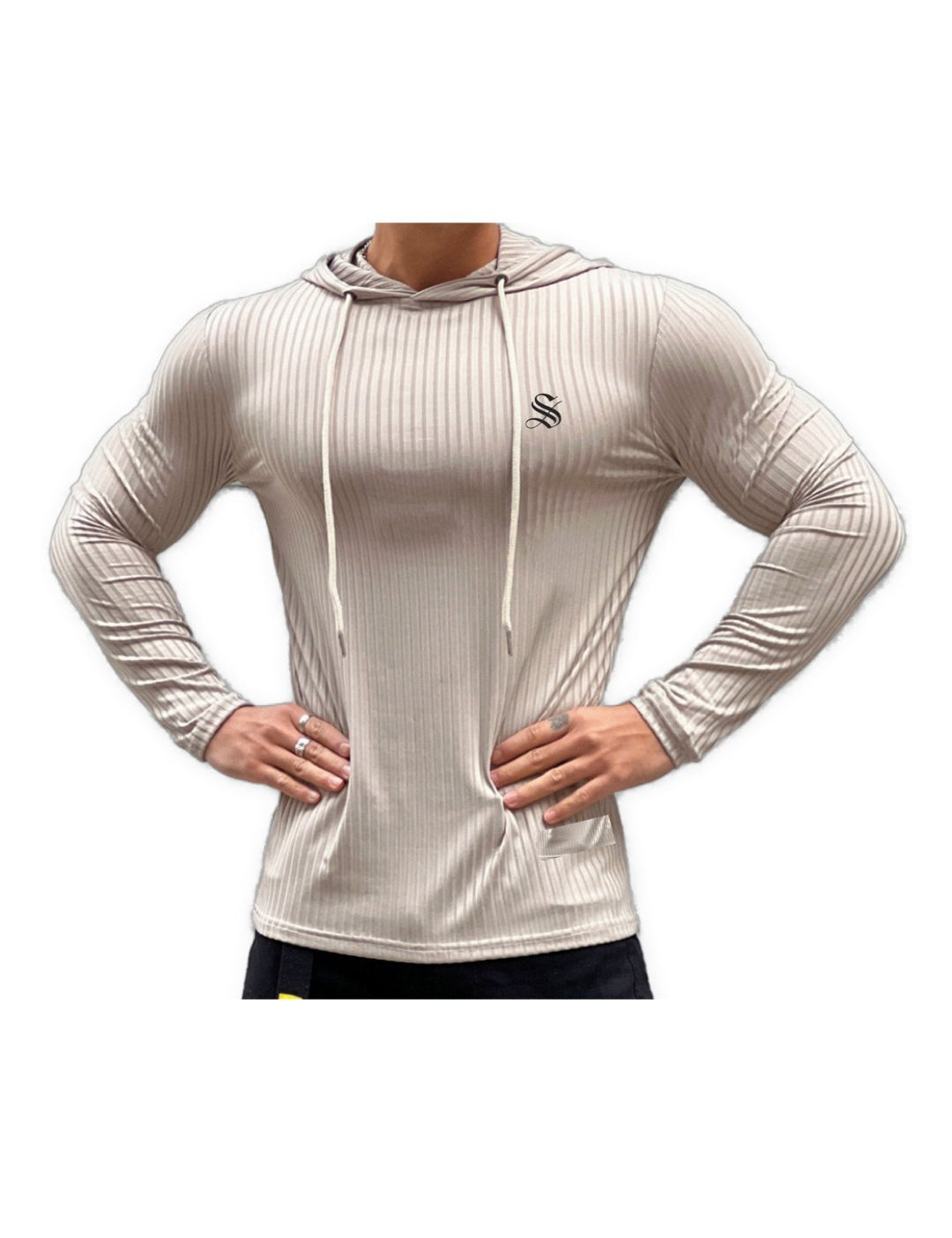 KBase - Long Sleeve Shirt with Hood for Men - Sarman Fashion - Wholesale Clothing Fashion Brand for Men from Canada