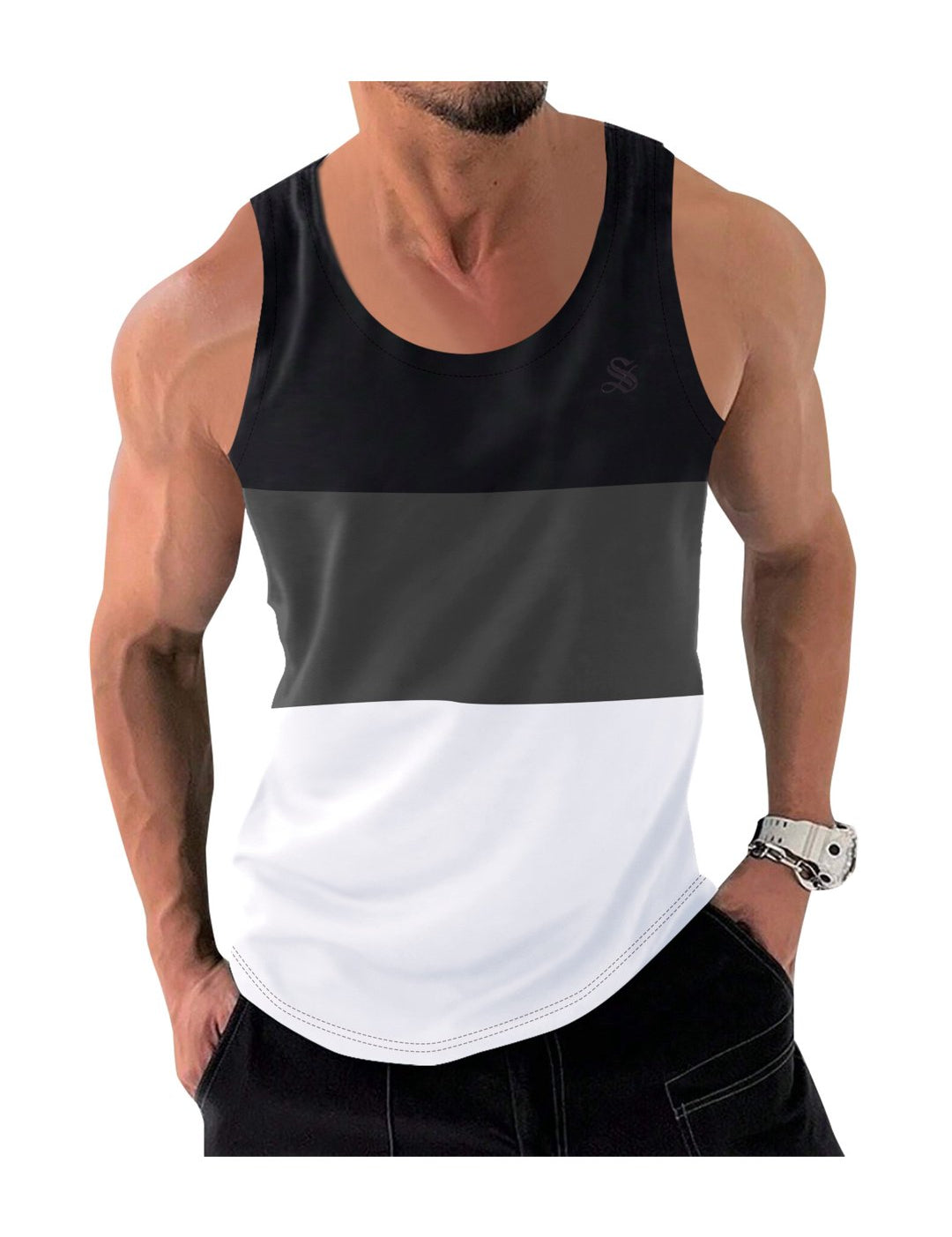 Kengan - Tank Top for Men - Sarman Fashion - Wholesale Clothing Fashion Brand for Men from Canada