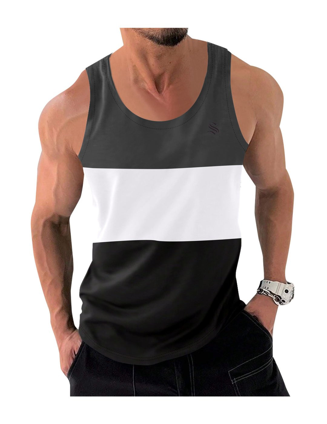 Kengan - Tank Top for Men - Sarman Fashion - Wholesale Clothing Fashion Brand for Men from Canada