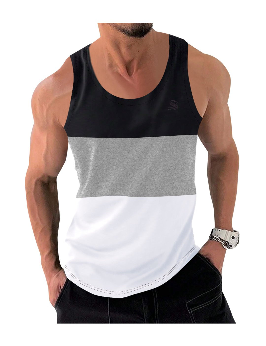 Kengan - Tank Top for Men - Sarman Fashion - Wholesale Clothing Fashion Brand for Men from Canada