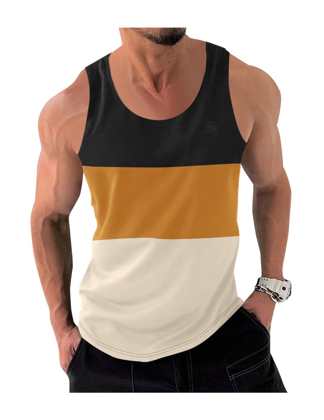 Kengan - Tank Top for Men - Sarman Fashion - Wholesale Clothing Fashion Brand for Men from Canada