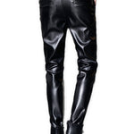 Kensas - Black Pu - Leather Pant’s for Men - Sarman Fashion - Wholesale Clothing Fashion Brand for Men from Canada