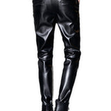 Kensas - Black Pu - Leather Pant’s for Men - Sarman Fashion - Wholesale Clothing Fashion Brand for Men from Canada