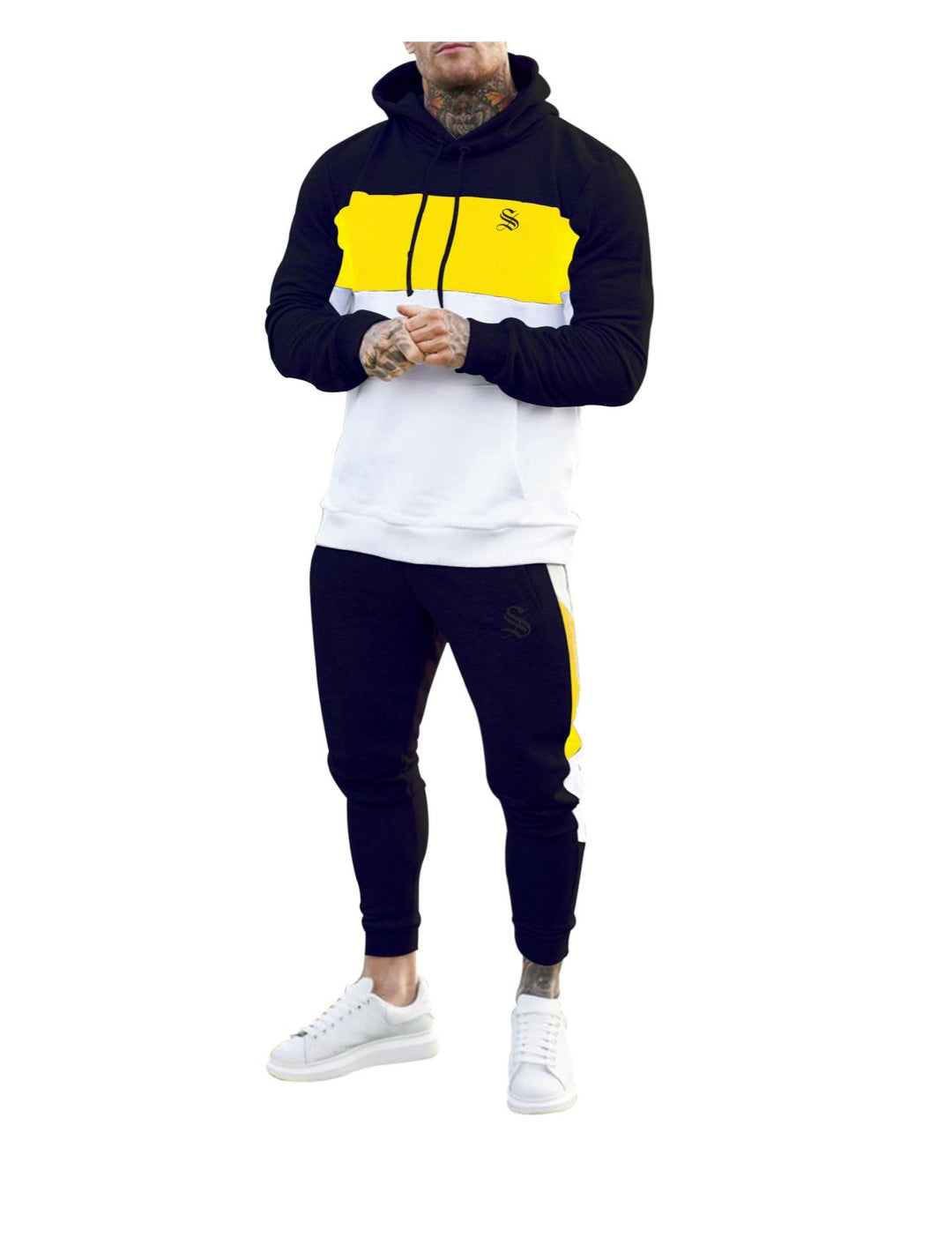 Kija - Complete Set - Long Sleeves Hoodie & Joggers for Men - Sarman Fashion - Wholesale Clothing Fashion Brand for Men from Canada