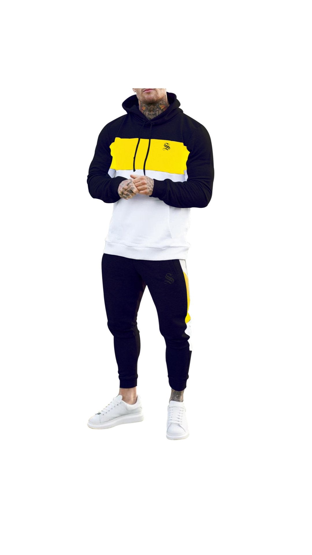 Kija - Complete Set - Long Sleeves Hoodie & Joggers for Men - Sarman Fashion - Wholesale Clothing Fashion Brand for Men from Canada