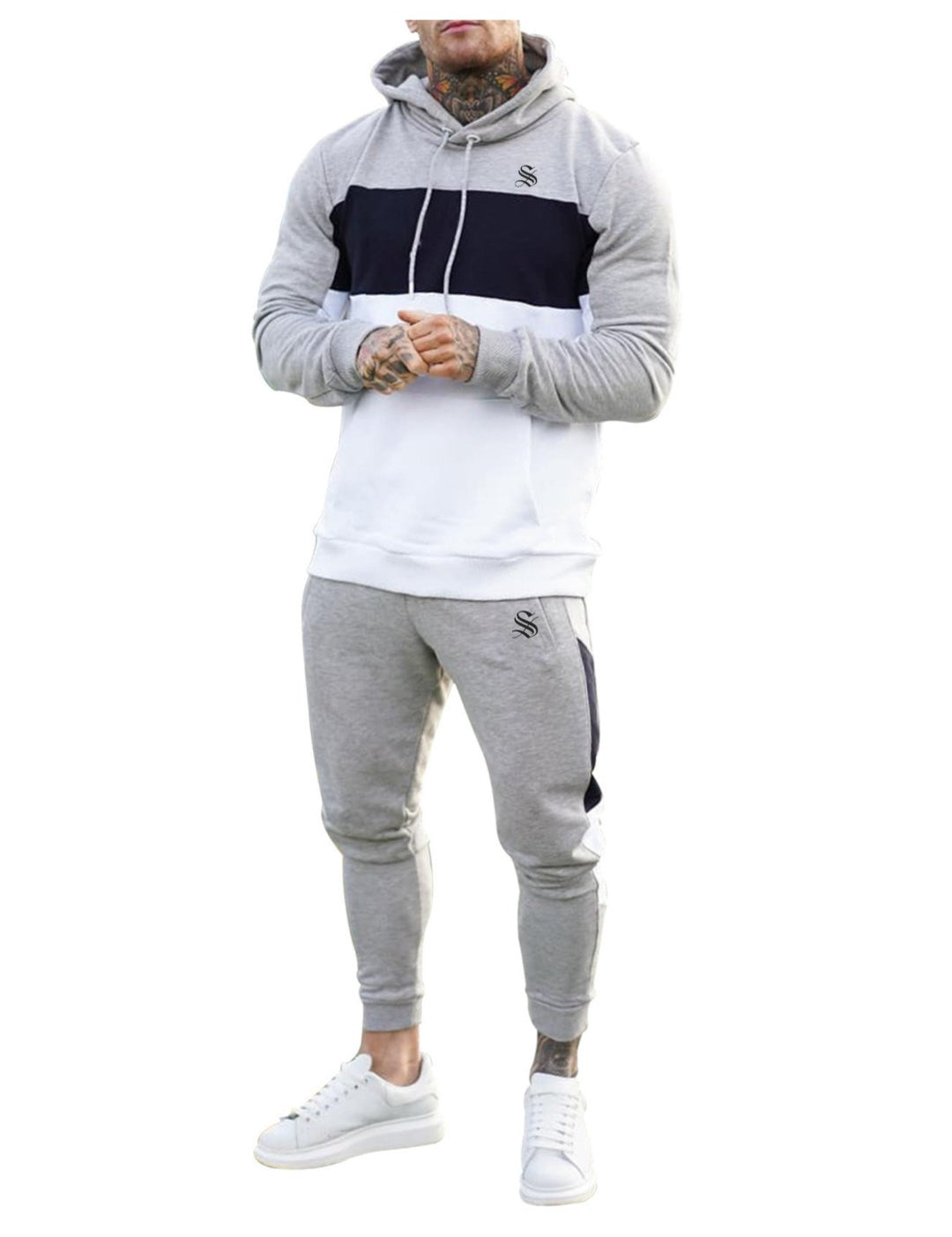 Kija - Complete Set - Long Sleeves Hoodie & Joggers for Men - Sarman Fashion - Wholesale Clothing Fashion Brand for Men from Canada