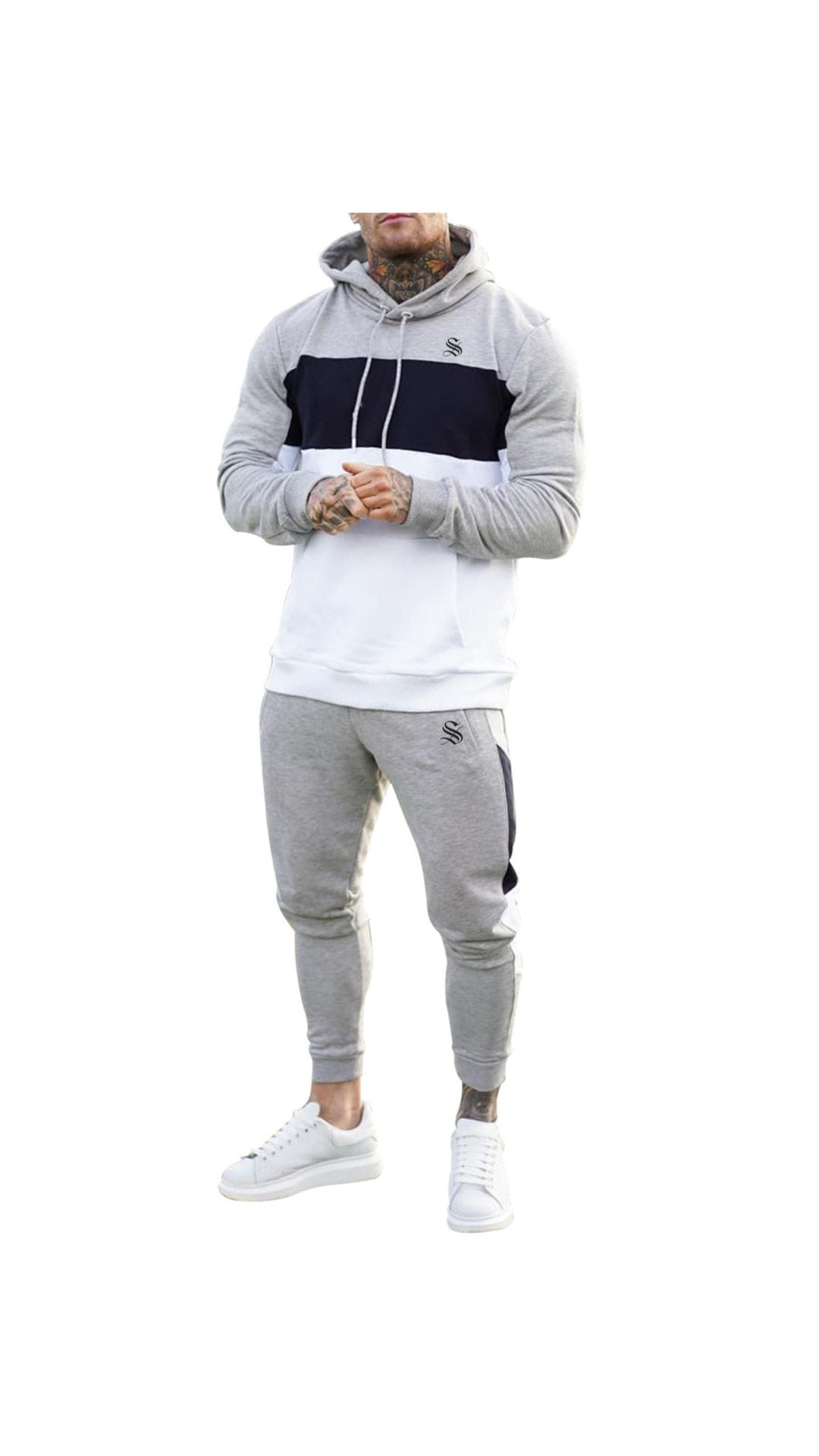 Kija - Complete Set - Long Sleeves Hoodie & Joggers for Men - Sarman Fashion - Wholesale Clothing Fashion Brand for Men from Canada