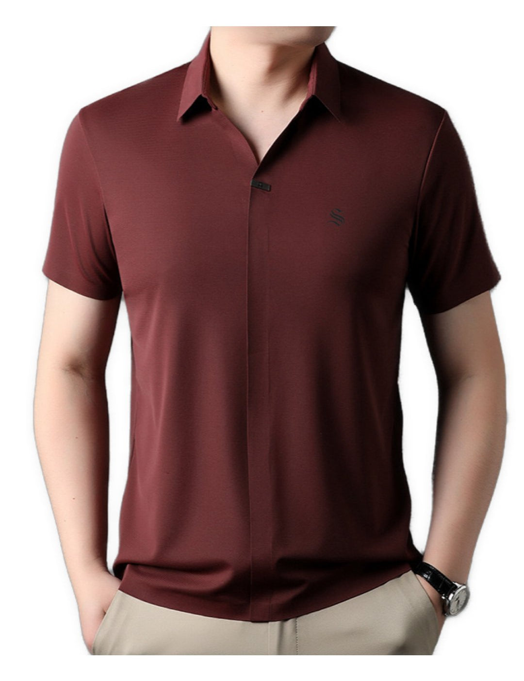 Kixo - Short Sleeves Shirt for Men - Sarman Fashion - Wholesale Clothing Fashion Brand for Men from Canada