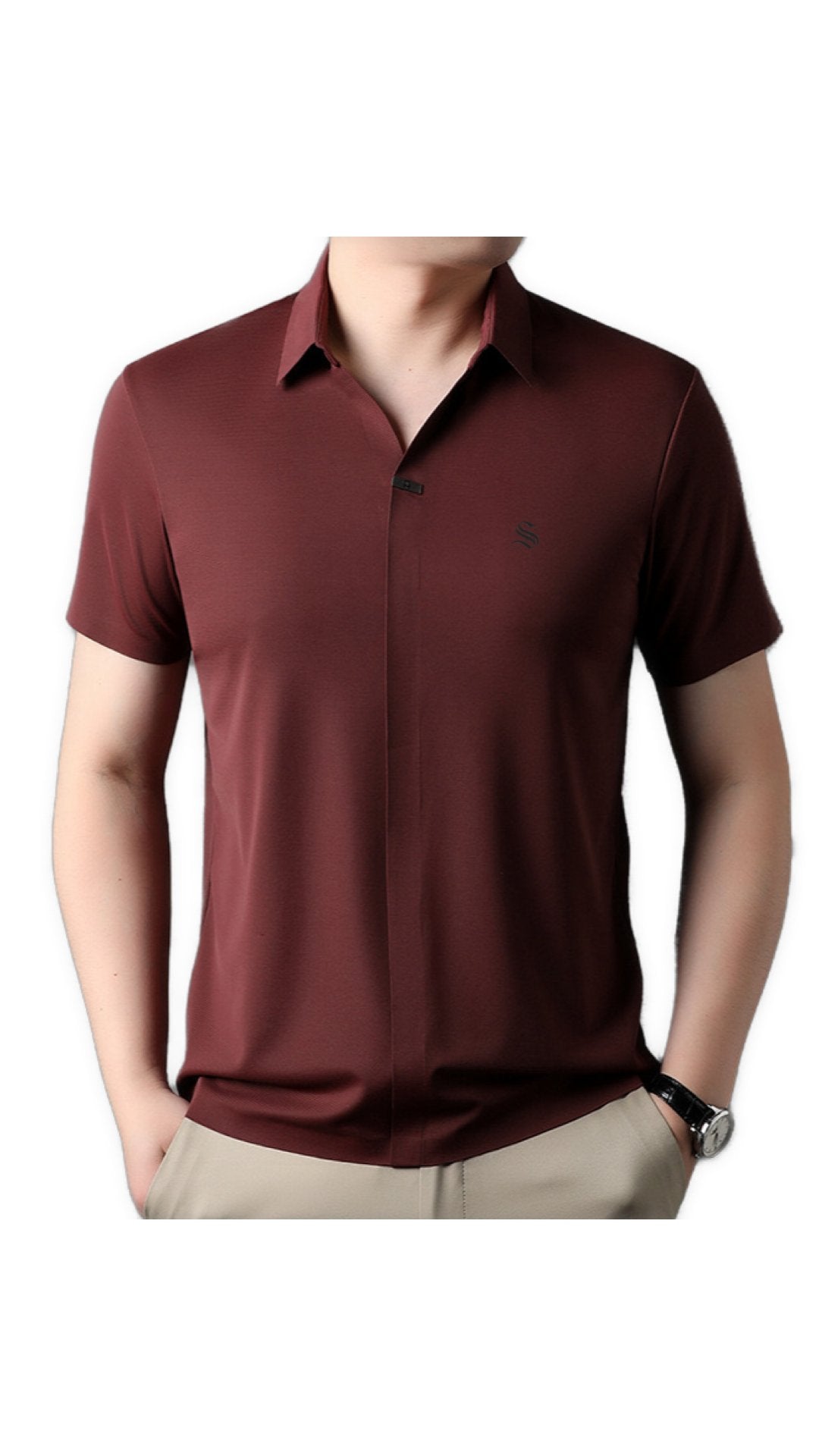 Kixo - Short Sleeves Shirt for Men - Sarman Fashion - Wholesale Clothing Fashion Brand for Men from Canada