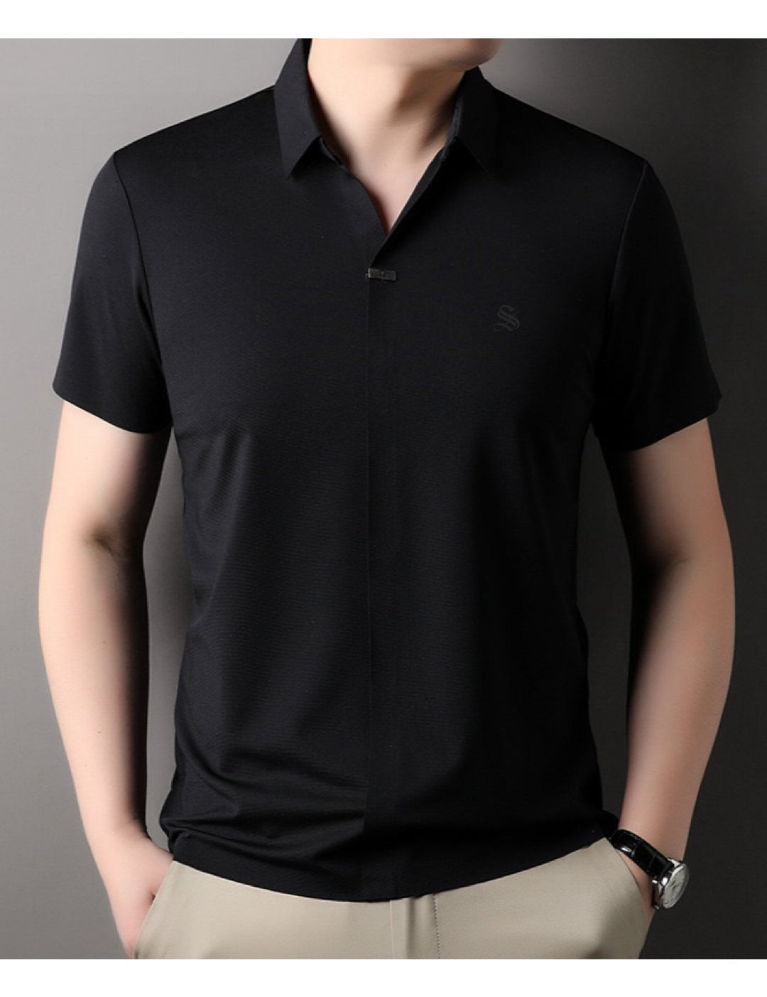 Kixo - Short Sleeves Shirt for Men - Sarman Fashion - Wholesale Clothing Fashion Brand for Men from Canada