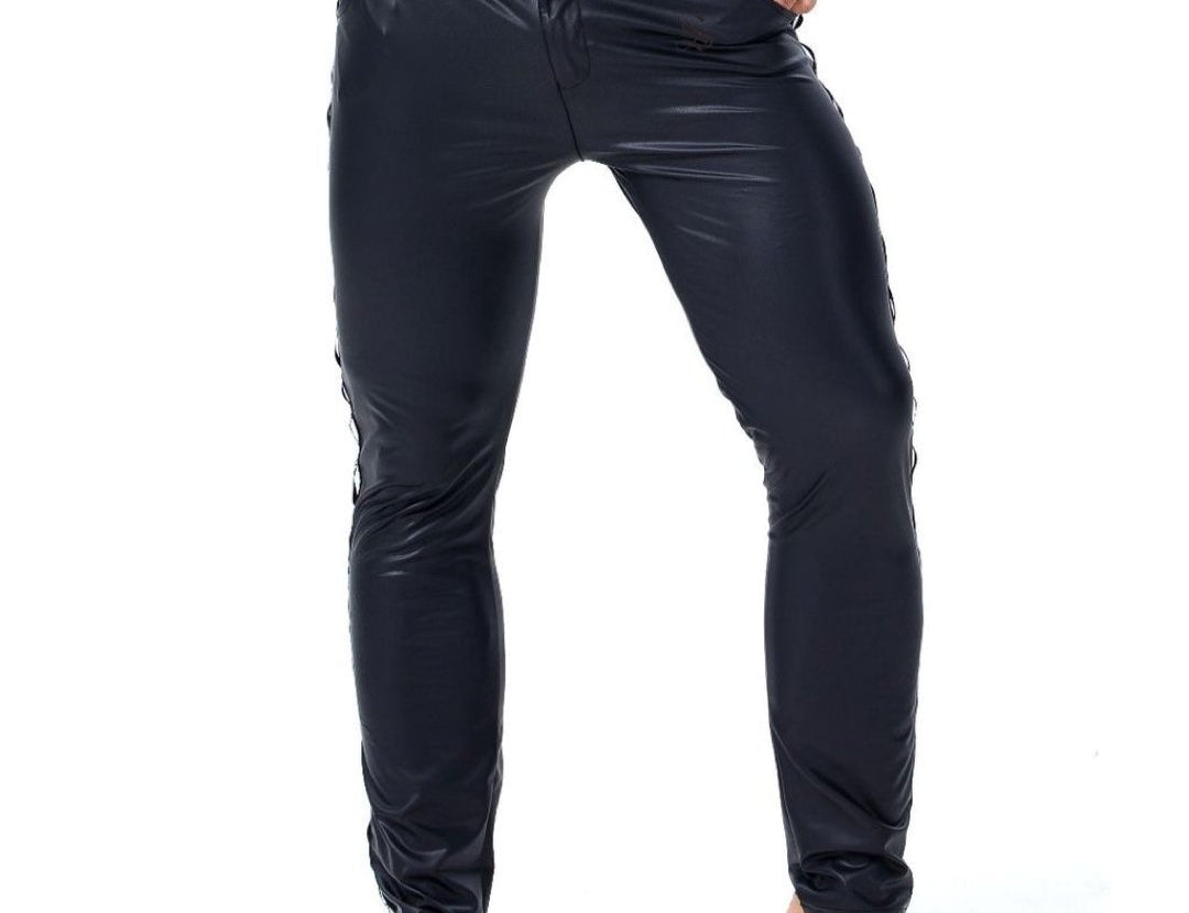 Kizbono 2 - Pu Leather Pants for Men - Sarman Fashion - Wholesale Clothing Fashion Brand for Men from Canada