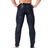 Kizbono 2 - Pu Leather Pants for Men - Sarman Fashion - Wholesale Clothing Fashion Brand for Men from Canada