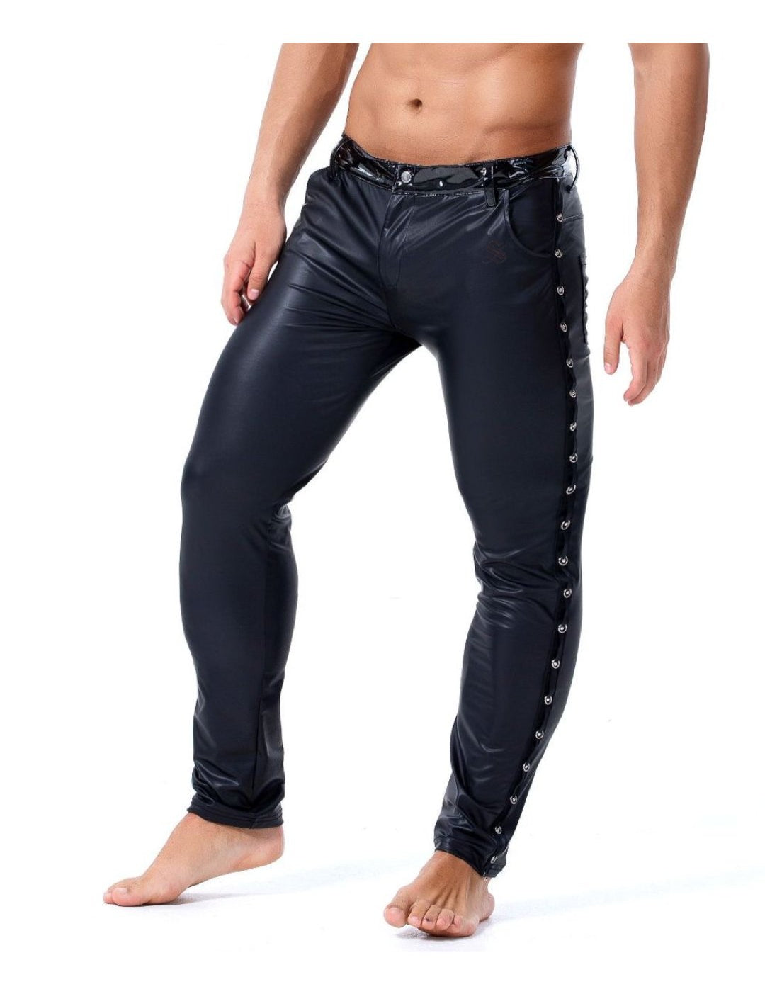 Kizbono 2 - Pu Leather Pants for Men - Sarman Fashion - Wholesale Clothing Fashion Brand for Men from Canada