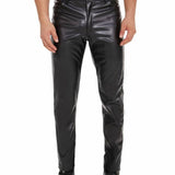 Kizbono 2 - Pu Leather Pants for Men - Sarman Fashion - Wholesale Clothing Fashion Brand for Men from Canada