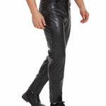 Kizbono 2 - Pu Leather Pants for Men - Sarman Fashion - Wholesale Clothing Fashion Brand for Men from Canada