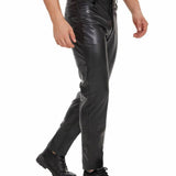 Kizbono 2 - Pu Leather Pants for Men - Sarman Fashion - Wholesale Clothing Fashion Brand for Men from Canada