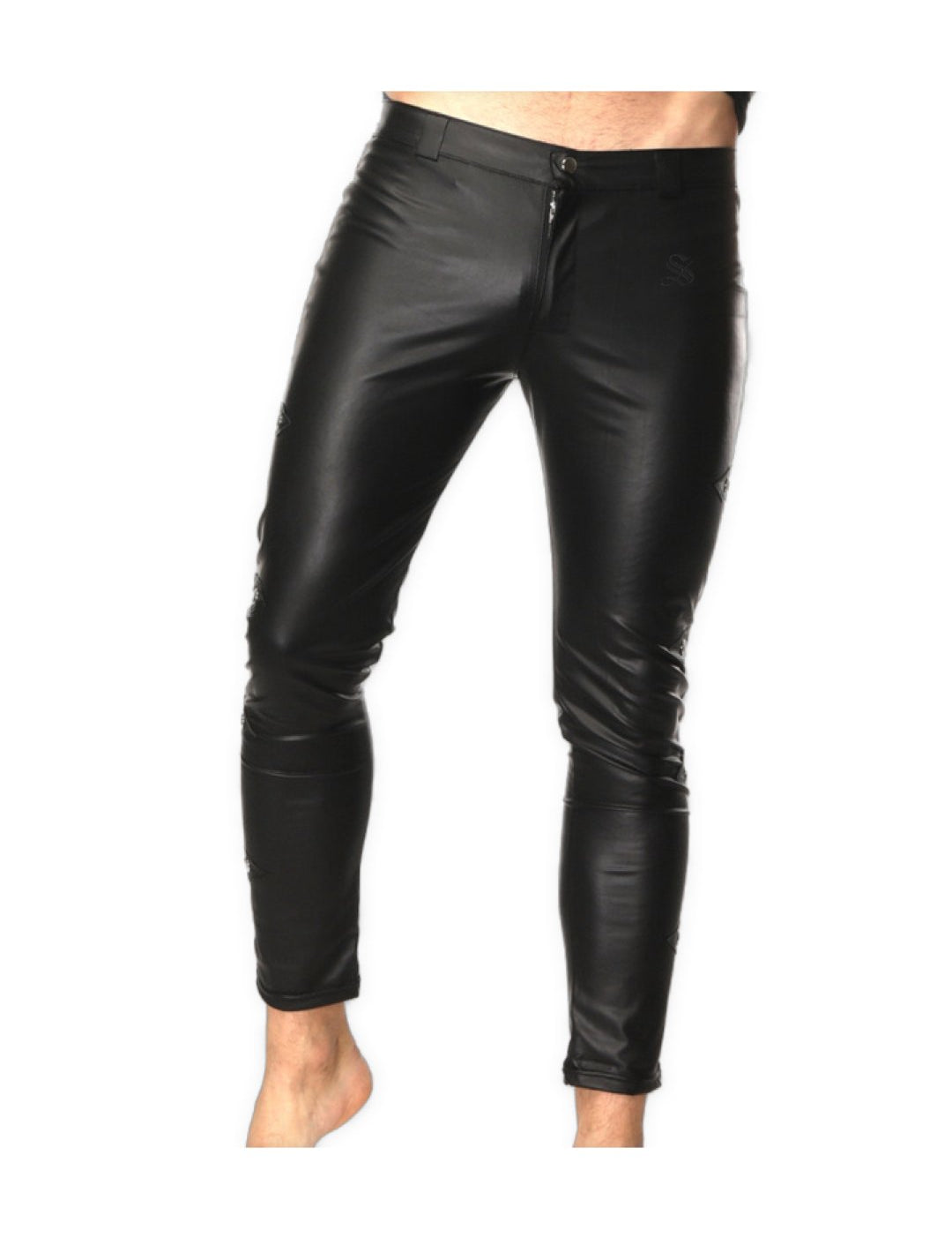 Kizbono 3 - Pu Leather Pants for Men - Sarman Fashion - Wholesale Clothing Fashion Brand for Men from Canada