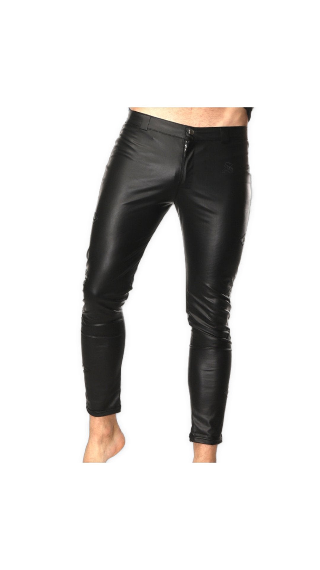 Kizbono 3 - Pu Leather Pants for Men - Sarman Fashion - Wholesale Clothing Fashion Brand for Men from Canada