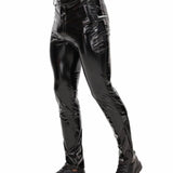 Kizbono - Pu Leather Pants for Men - Sarman Fashion - Wholesale Clothing Fashion Brand for Men from Canada