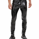 Kizbono - Pu Leather Pants for Men - Sarman Fashion - Wholesale Clothing Fashion Brand for Men from Canada