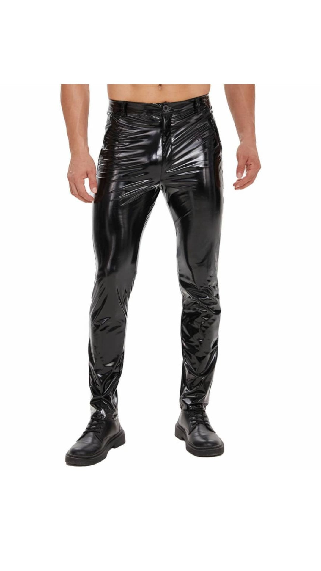 Kizbono - Pu Leather Pants for Men - Sarman Fashion - Wholesale Clothing Fashion Brand for Men from Canada